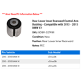 thumbnail image 2 of Rear Lower Inner Rearward Control Arm Bushing - Compatible with 2013 - 2015 BMW X1 2014, 2 of 2