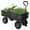 Black body + gray wheels + black rain cloth, variant on Heavy Duty Steel Garden Cart Folding Utility Wagon With Removable Cart Liner Steel Garden Cart, Heavy Duty 500 Lbs Capacity, with Removable Mesh Sides to Convert Into Flatbed, Metal Wagon with 2-in-1