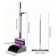 thumbnail image 3 of Tyasoleil Broom with Dustpan Combo Set and Sponge Air Broom Kit, Household Kit for Glass Window, Floor Cleaning, Bathroom, Pet Hair - Purple, 3 of 7