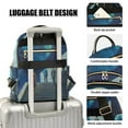 thumbnail image 3 of FORMRS Mini Backpack Purse for Women Quilted Travel Daypack Casual Shoulder Bag, Blue Planet, 3 of 7