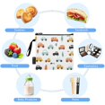 thumbnail image 5 of Haosy 3 Pack Reusable Ziploc Bags BPA Free Healthy Food Storage Bag Leakproof Sandwich Snack Freezer Bags Cartoon Cars and Tree, 5 of 7
