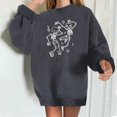 thumbnail image 2 of Sudadera Para Mujer Camisas Erógenas de Invierno Cuello Redondo Manga Larga Tops Impreso Regular Sudadera Blusa Odeerbi ODB128543, 2 of 4
