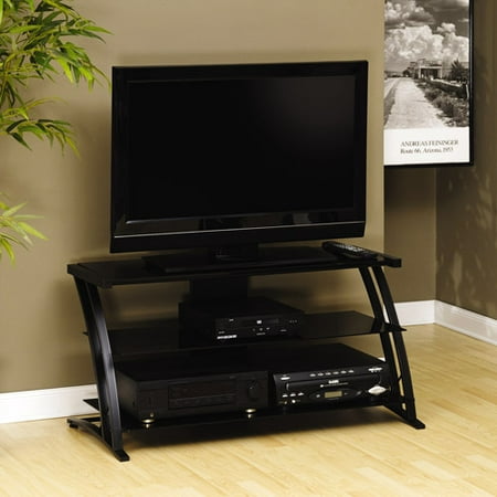 Sauder Black TV Stand for TVs with bases up to 39&quot; - 0