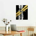 thumbnail image 2 of COMIO  - Gold Framed Black and Gold Abstract Wall Art Textured Black and White Canvas Wall Decor with Gold Foil for Living Room Bedroom Office,Modern Home Decor, 2 of 4
