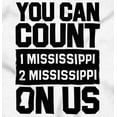 thumbnail image 2 of Count On Me Mississippi Womens Slim Fit Graphic Tee Brisco Brands S, 2 of 5