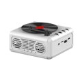 thumbnail image 1 of YOPTOP Radio FM Portable Haut-Parleur Intégré Lecteur CD Rétro Haut-Parleur Compatible Bluetooth, Blanc, 1 of 5