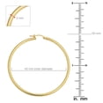 thumbnail image 5 of KoolJewelry 14k Yellow Gold Hoop Earrings (2 mm x 20, 25, 30, 35, 45, 70, 90 mm), 5 of 6