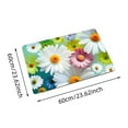 thumbnail image 3 of Binwennn Floral Tech Fabric Bath Mat Set Entrance Mats Absorbent Door Mats 2 Piece Set For Bathroom & Entryway Fuzzy Small Rug Knotted Blanket Outdoor Throw Extra Large Throw Blanket 100 Foot Blanket, 3 of 5