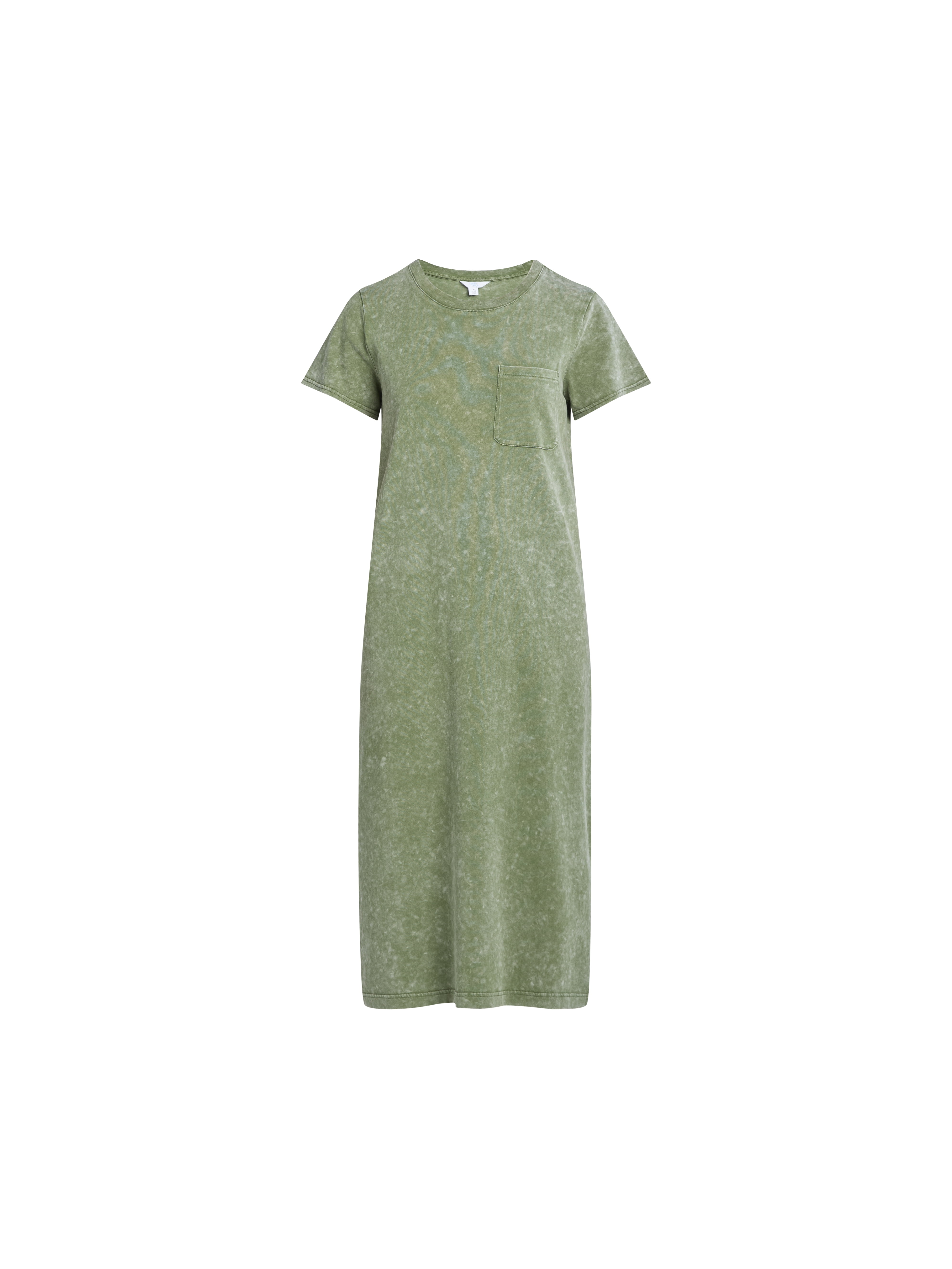 Time and Tru Women's Midi T-Shirt Dress with Short Sleeves, Sizes XS-XXXL