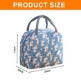 thumbnail image 2 of Bolsa térmica para el almuerzo para mujer, bolsa térmica reutilizable para el almuerzo, para el trabajo, la oficina, viajes, picnic, llama rosa, 2 of 5