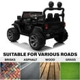 thumbnail image 2 of VOLTZ TOYS 2 Seater Ride On Car, 12V Electric Car for Kids, Electrical Jeep with 2 Seats, Full LED Lights, Parental Remote Control, MP3 Player (Black), 2 of 8