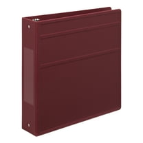 Carstens 2-Inch Heavy Duty 3-Ring Binder - Side Opening, Wine