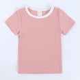 thumbnail image 1 of LEEy-world Mode Filles Manches Courtes Imprimé Cartoon Rabbit de Pâques Barboteuse Nœud Jupe en Tulle Bandeaux Tenues, Rose, 1 of 1