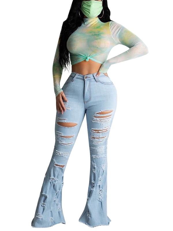 ripped jeans top to bottom