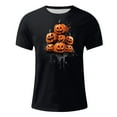 thumbnail image 5 of Delliss Men's Crew Neck Pumpkin Print Top Classic Blouse M-4XL, 5 of 5