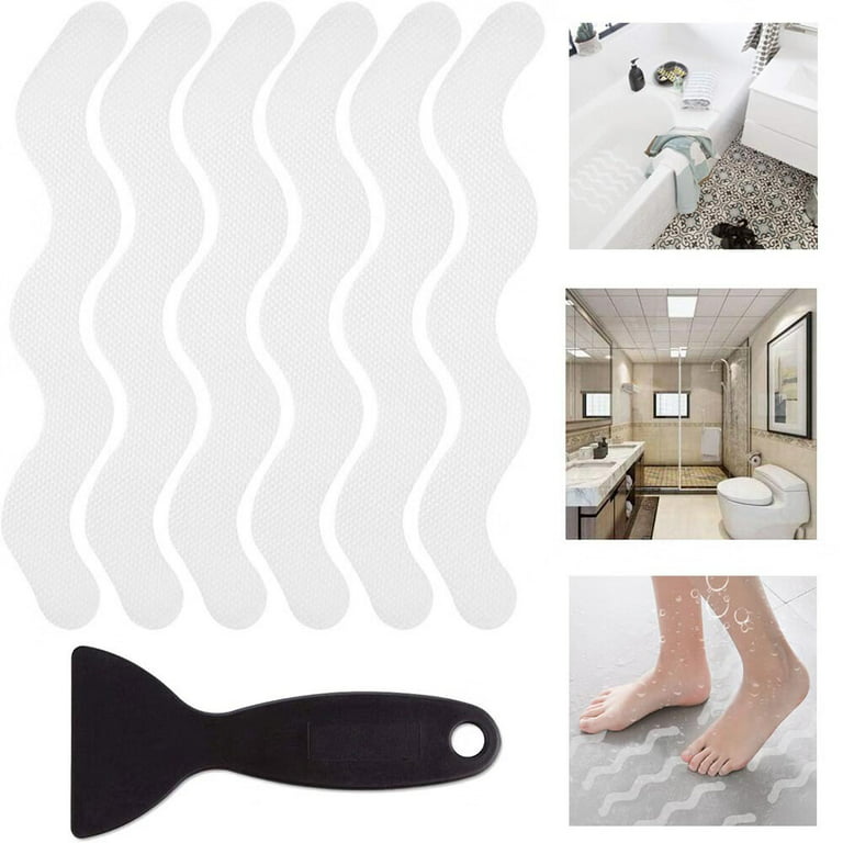 Anti Slip Shower Stickers Safety Bathtub Strips Adhesive Decals Shower  Stickers