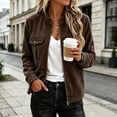 thumbnail image 2 of Enjoytime Cropped Jackets for Women Fall Fashion Long Sleeve Zip Up Jacket Plus Size Trendy Vintage Work Casual Outerwear, 2 of 6