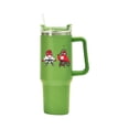 thumbnail image 1 of Taza para coche, taza con mango de acero inoxidable 304, taza de hielo con pajita, 40oz, 1 of 8