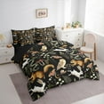thumbnail image 3 of Manfei Boho Jungle Animal Twin Bedding Sets 7-Piece for Child, Squirrel Fox Butterfly Bedding Comforter Set, Rustic Farmhouse Reversible Sheet Sets, Ultra Soft Home Decor, 3 of 7