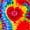 Red Blue, variant on Manfei Kawaii Rainbow Twin Sheets, Graffiti Printing Blocks Bedding, Yellow Green Red, 3-Piece, 1 Flat Sheet, 1 Fitted Sheet and 1 Pillowcase
