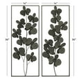 thumbnail image 3 of DecMode Black Metal Orchid Floral Wall Decor with Black Metal Stand (2 Count), 3 of 9