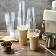 thumbnail image 4 of FOCUSLINE 50 Sets - 24 oz Clear Plastic Cups with Lids, Disposable Cups With Straw Lids for Cold Drinks, Milkshake, Smoothie, Iced Coffee and TO-GO Drinkings, 4 of 6