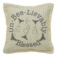 thumbnail image 2 of VHC Brands Buzzy Bees Un-Bee-Lievably Blessed Pillow 9x9, 2 of 3