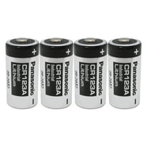 4 x Panasonic CR123A 3 Volt Lithium Batteries (CR17345)
