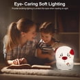 thumbnail image 2 of Bonita luz nocturna LED para niños, lámpara de guardería recargable por USB, luz nocturna de silicona con forma de animal con sensor táctil y 7 colores cambiantes, luz decorativa portátil para bebés., 2 of 4