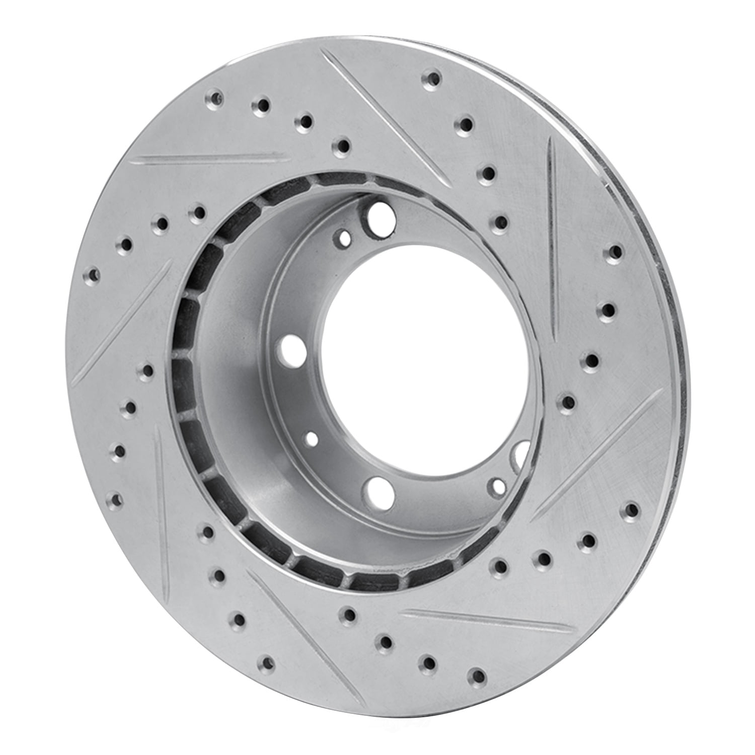 Dynamic Friction Company 631-02022L DFC Brake Rotor - Drilled And Slotted - Silver