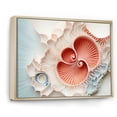thumbnail image 2 of Designart "Nautilus Spiral: Chamber Of Coral" Nautilus Floater Framed Wall Decor, 2 of 5