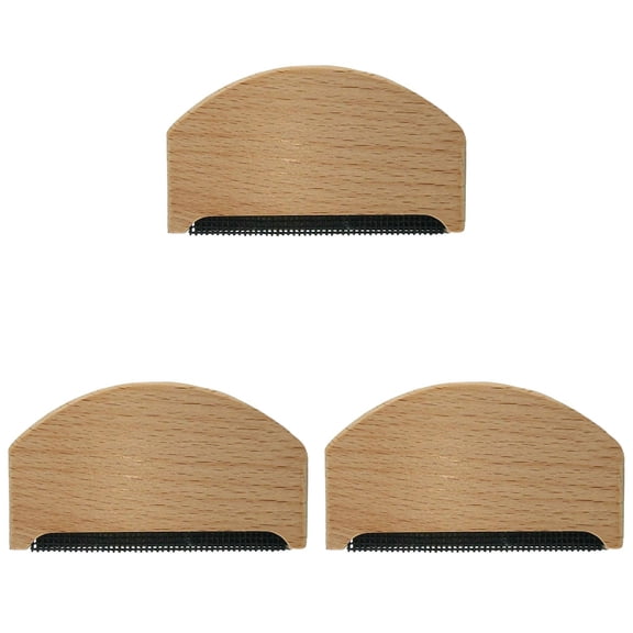 HWHCGZ 3 Pcs Wooden Sweater Comb for De-Pilling Cashmere, Portable Depiller for Clothes, Fuzz, Pilling Shaver, Fabric Defuzzer, Sweater Care Tool,Yellow
