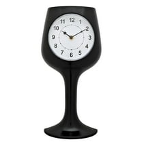 Hometime Wall Clock - Black Wine Glass
