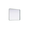 thumbnail image 5 of Elegant Decor Contour Metal Rectangle Mirror 30x36 in Silver, 5 of 11