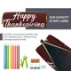 thumbnail image 5 of Fotbe Happy Thanksgiving Estuche para Lápices de Cuero con Estampado, Estuche con Cremallera Resistente, Organizador Compacto y Elegante para Papelería, 5 of 7