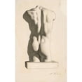 thumbnail image 3 of Pekka Halonen 13x18 Black Modern Framed Museum Art Print Titled - Back of a Male Torso (1886), 3 of 5