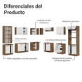 thumbnail image 4 of Cocina Integral Completa Armario de Vidrio Madesa Agata MB 1, 4 of 13