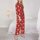 thumbnail image 3 of Fotbe cute Christmas Moose Conjunto de Pijama de Manga Larga para Mujer con Estampado, Ropa de Dormir de 2 Piezas, Conjunto de Casa Suave y Cómodo con Bolsillos-Medium, 3 of 7