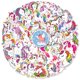 thumbnail image 1 of Pegatinas para álbum de recortes, 50 Uds., pegatinas de unicornio, pegatinas florales para diario de balas, para sobres, decoración de álbumes de fotos DIY, 1 of 5