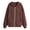 Coffee, variant on Girls Boys Full Zip Up Hooded Sweatshirt Fleece Lined Jacket Oversized Drop Shoulder Hoodie Solid Basic Sweatshirts Outerwear
