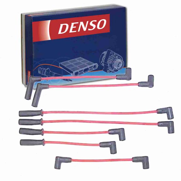 DENSO Spark Plug Wire Set compatible with Jeep Grand Cherokee 4.0L L6 1993-1998