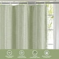 thumbnail image 7 of Boho Extra Long Shower Curtain 72 x 96, SageGreen Modern Farmhouse 96 inch XL Polyester Linen Texture Tassel Fabric Shower Curtain Set with Hooks for Cottagecore Country Bathroom Decor, 7 of 7