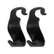 thumbnail image 5 of Ganchos traseros para asiento de coche, ganchos de almacenamiento para coche, ganchos para reposacabezas, 8 piezas, fibra de carbono negra, 5 of 5
