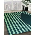 thumbnail image 3 of Ahgly Company Machine Washable Indoor Square Transitional Mint Green Area Rugs, 5' Square, 3 of 7
