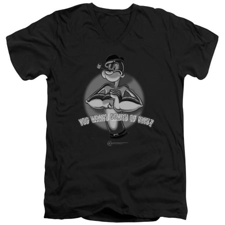 Popeye The Sailor Man Cartoon Character Somes Of This Adult V-Neck T-Shirt
