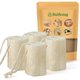 thumbnail image 1 of wonima11 Natural & Biodegradable Loofah Bath Sponge - Deep Exfoliation for Soft Skin, Eco-Friendly Body Scrubber,Shower Loofah Exfoliator & Multipurpose Cleaner (Pack of 4), 1 of 1