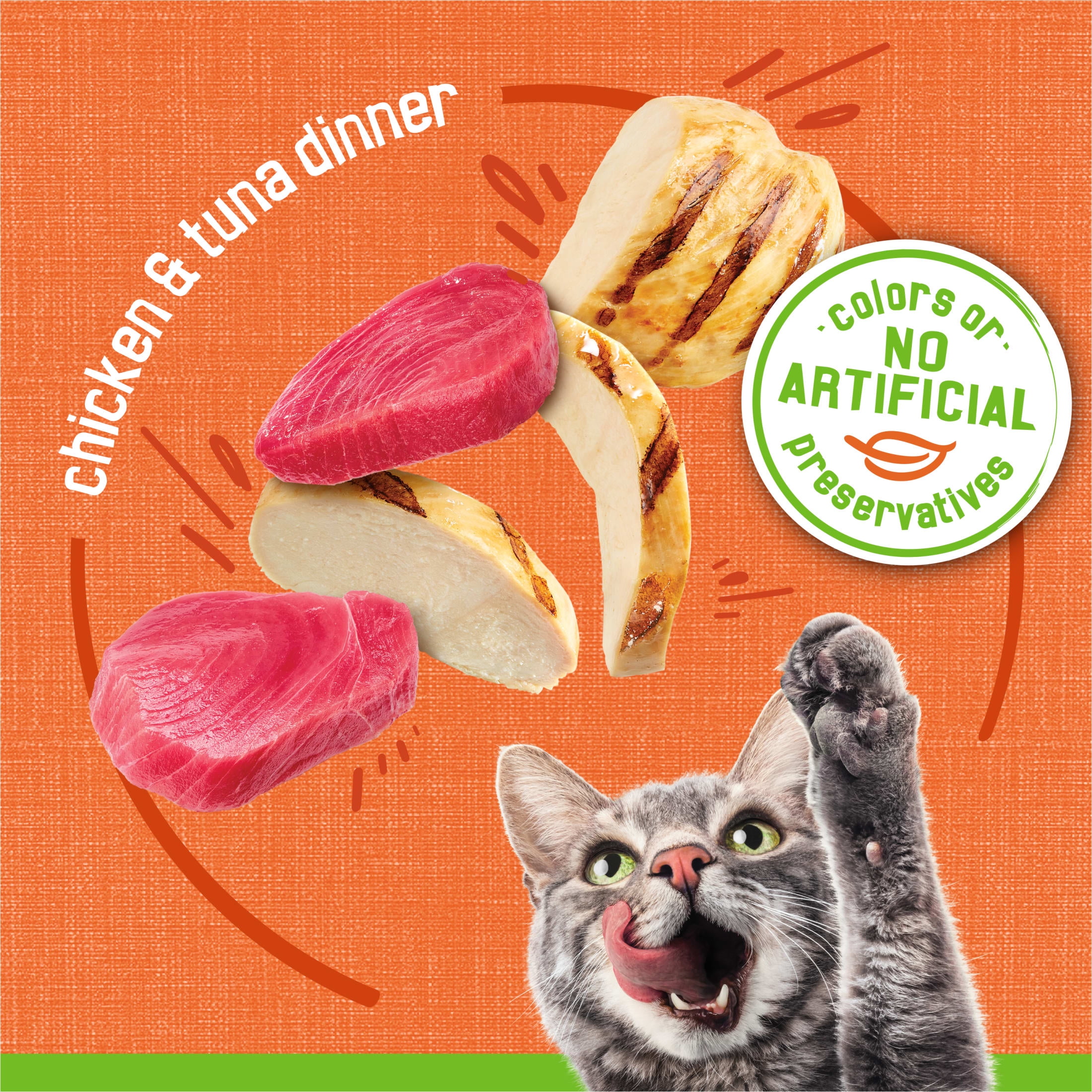 Purina Friskies Pate, Chicken & Tuna Dinner, Wet Cat Food, 5.5 oz Can