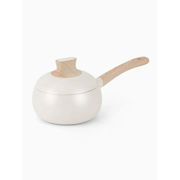 Olla Cacerola Con Tapa Antiadherente Amercook K-white 16cm Color Blanco
