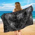 thumbnail image 6 of XYZCANDO Spiderweb with Sparkles Car Seat Towel Cover Sweatproof for Outdoor Beach, Washable Fashionable Car Cushion Seat Covers Non-Slip, 6 of 11