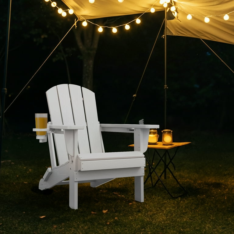 Mguio Stacking Adirondack Chairs - HDPE All-Weather Outdoor Chairs, Space Saving, Fire Pit & Patio Seating